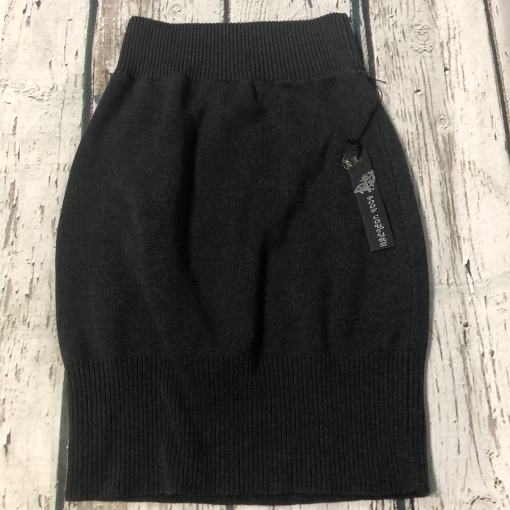 Poof Couture Grey Knit Skirt New With Tags